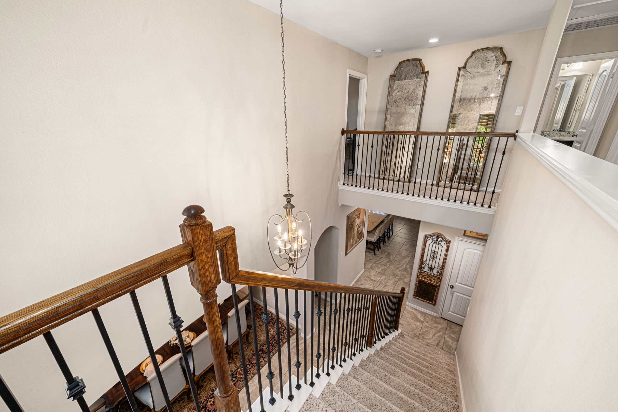 931 South Chamfer Way Crosby, TX 77532 - Photo 34 of 40 a view of staircase with railing and white walls