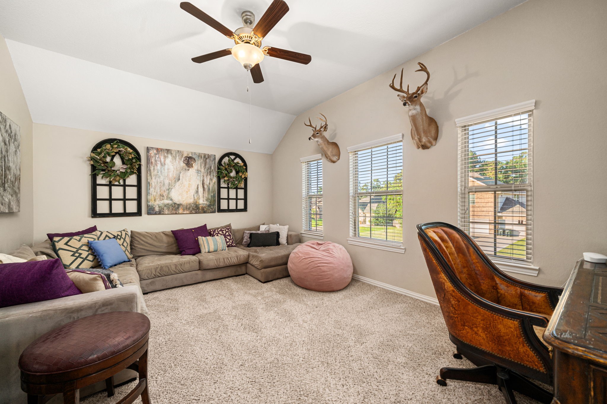 931 South Chamfer Way Crosby, TX 77532 - Photo 38 of 40 a living room with furniture and a large window
