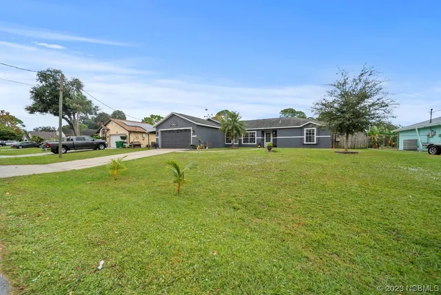 a view of a lake with houses