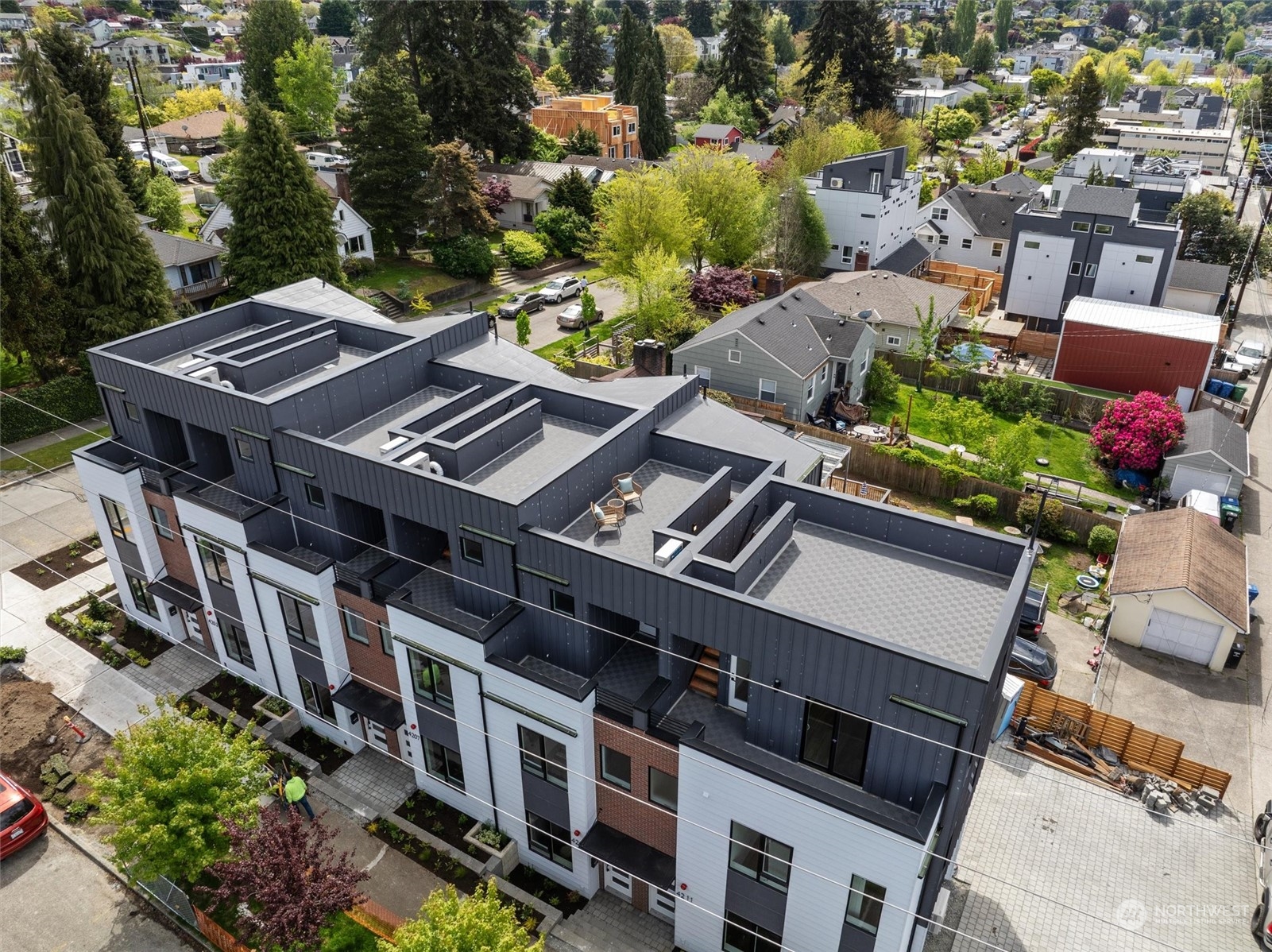 4211 Southwest Raymond Street Seattle, WA 98136 - Photo 18 of 27 an aerial view of a house with a garden