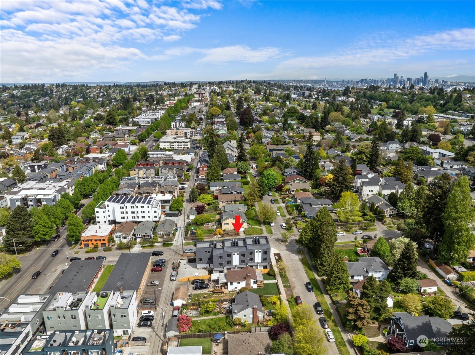 4211 Southwest Raymond Street Seattle, WA 98136 - Photo 25 of 27 an aerial view of residential houses with outdoor space