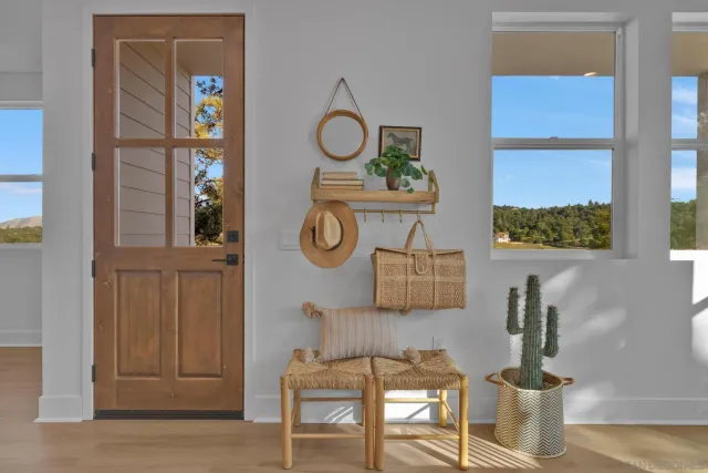 a white bath tub sitting next to a window