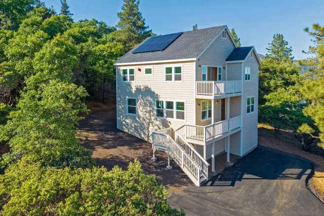 a view of a door of the house