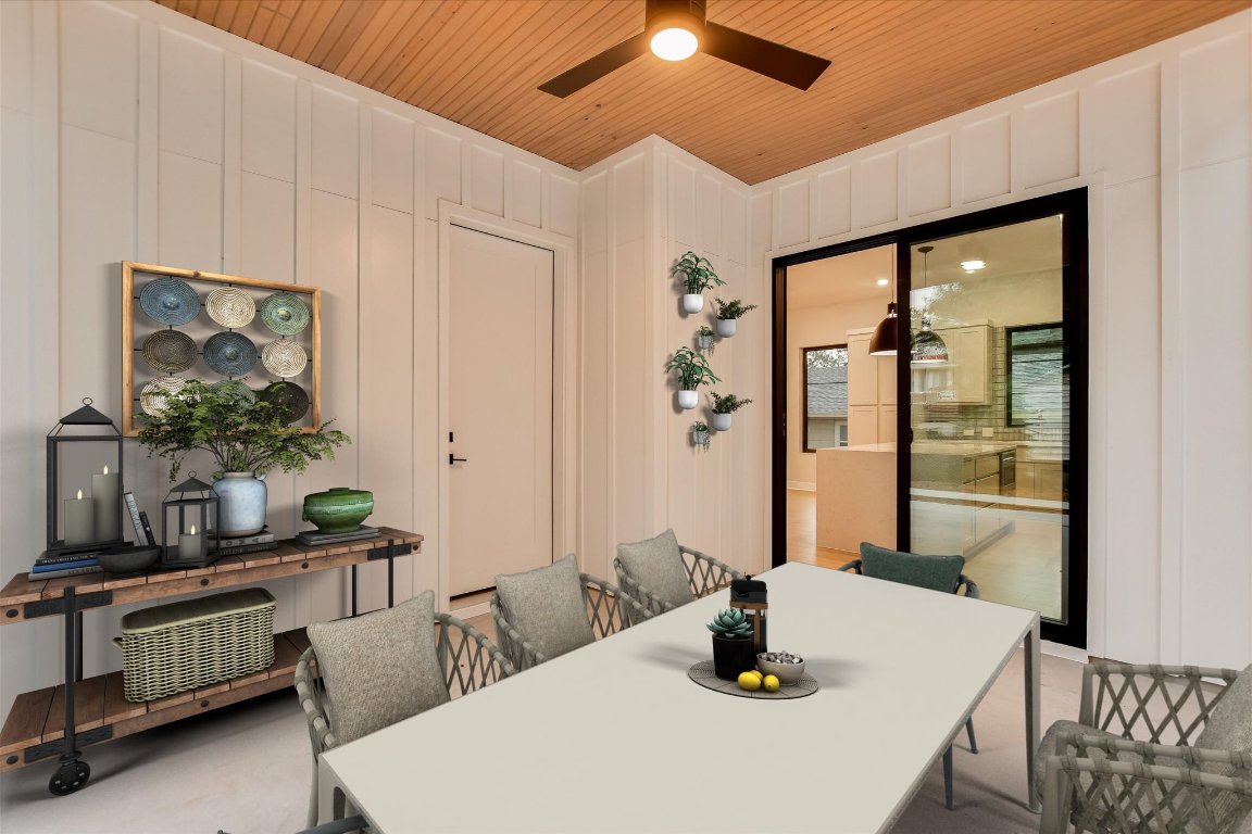 114 Lightsey Road, Unit 1 Austin, TX 78704 - Photo 12 of 25 a kitchen with a table and chairs in it