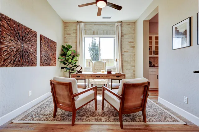 a view of a livingroom and dining room