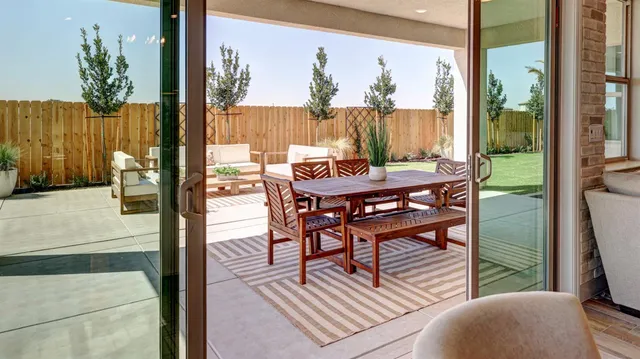 a view of a outdoor seating area