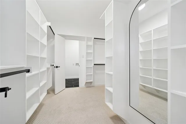 a view of a walk in closet