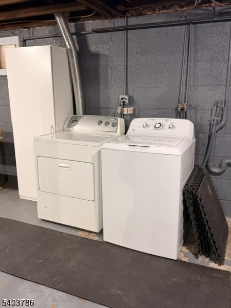 19 Academy Road Morris Plains, NJ 07950 - Photo 35 of 39 a utility room with dryer and washer