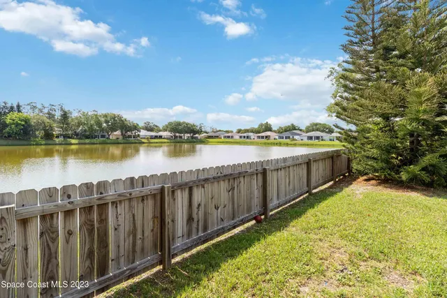 a view of a pathway with outside space