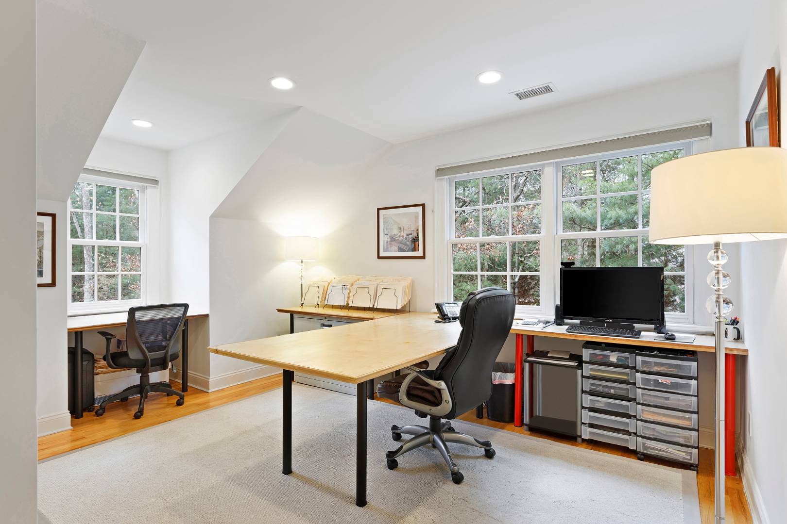 33 Cedar Trail East Hampton, NY 11937 - Photo 15 of 30 a view of a workspace with furniture and a window