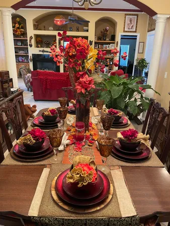 a room with lots of flowers and flowers
