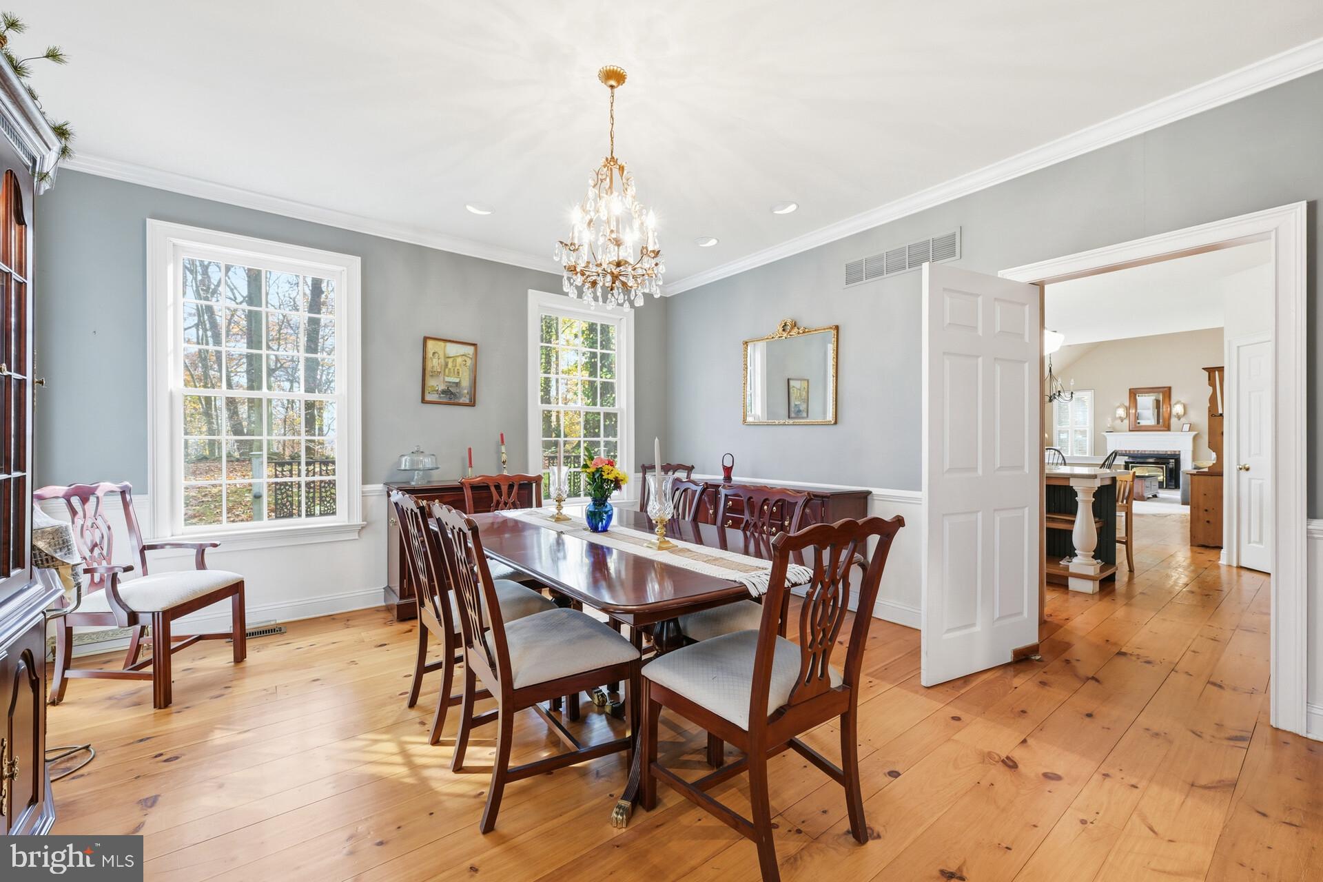 6950 Upper York Road New Hope, PA 18938 - Photo 12 of 60 a view of a dining room with furniture window and outside view