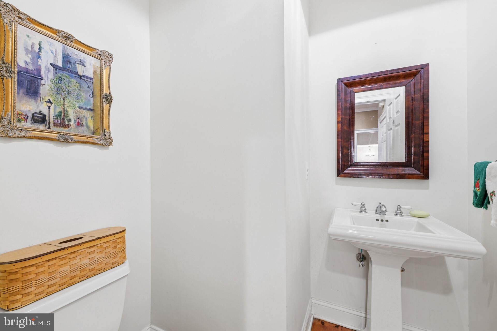 6950 Upper York Road New Hope, PA 18938 - Photo 21 of 60 a bathroom with a sink and a mirror