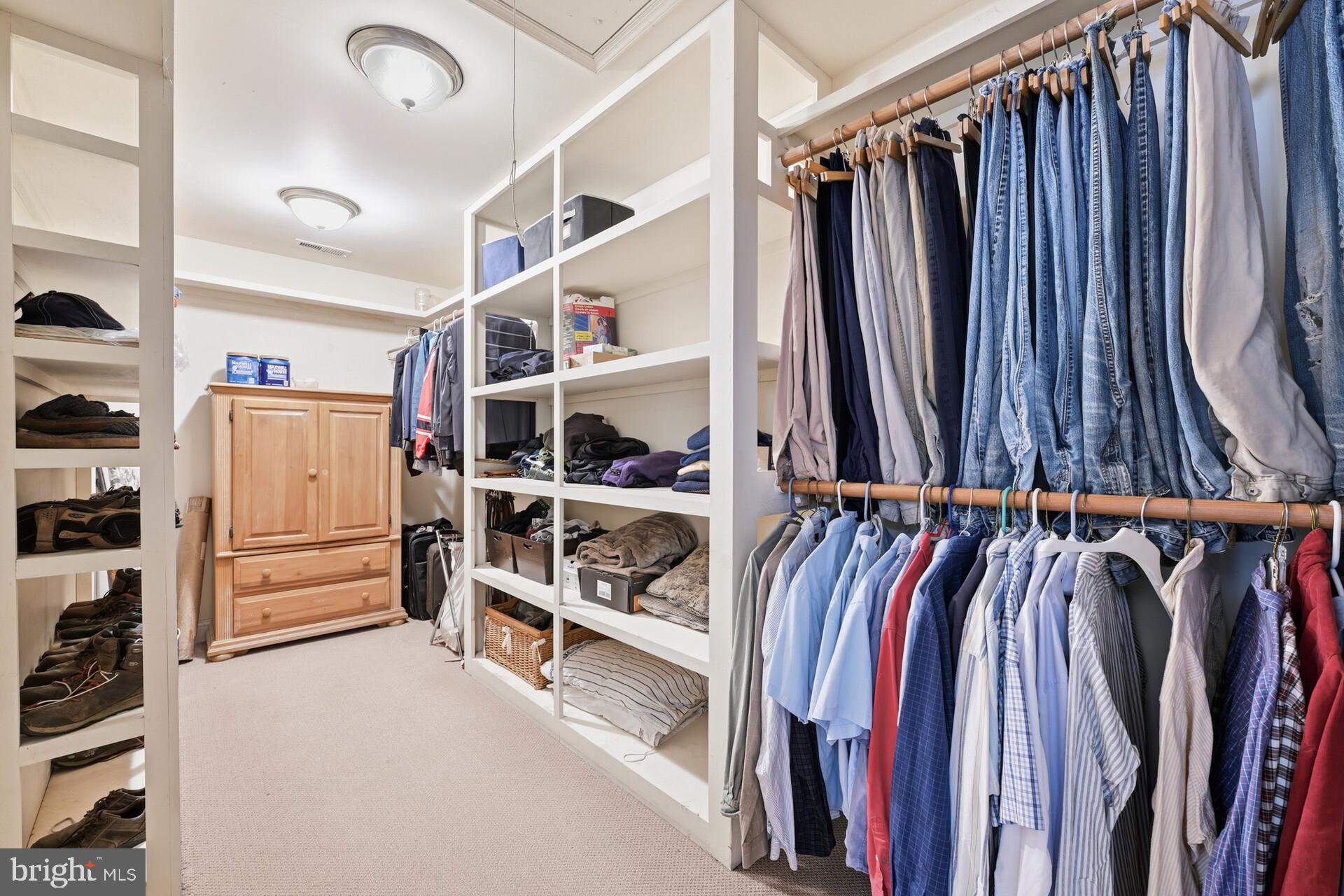 6950 Upper York Road New Hope, PA 18938 - Photo 27 of 60 a view of walk in closet with clothes and shoes