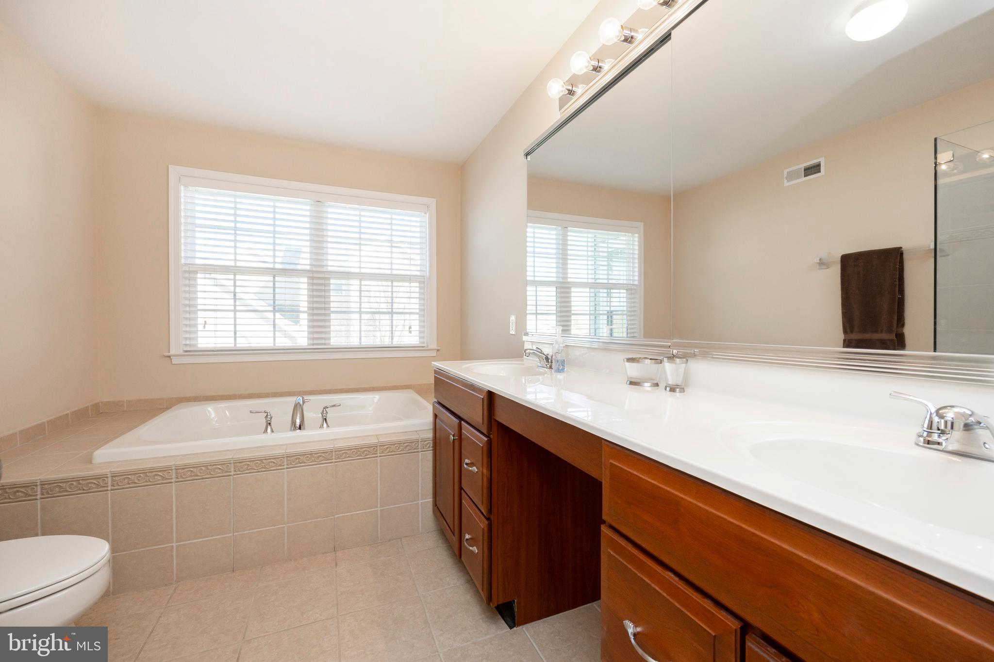 29 Ashtree Lane Malvern, PA 19355 - Photo 28 of 39 a spacious bathroom with a tub sink and mirror