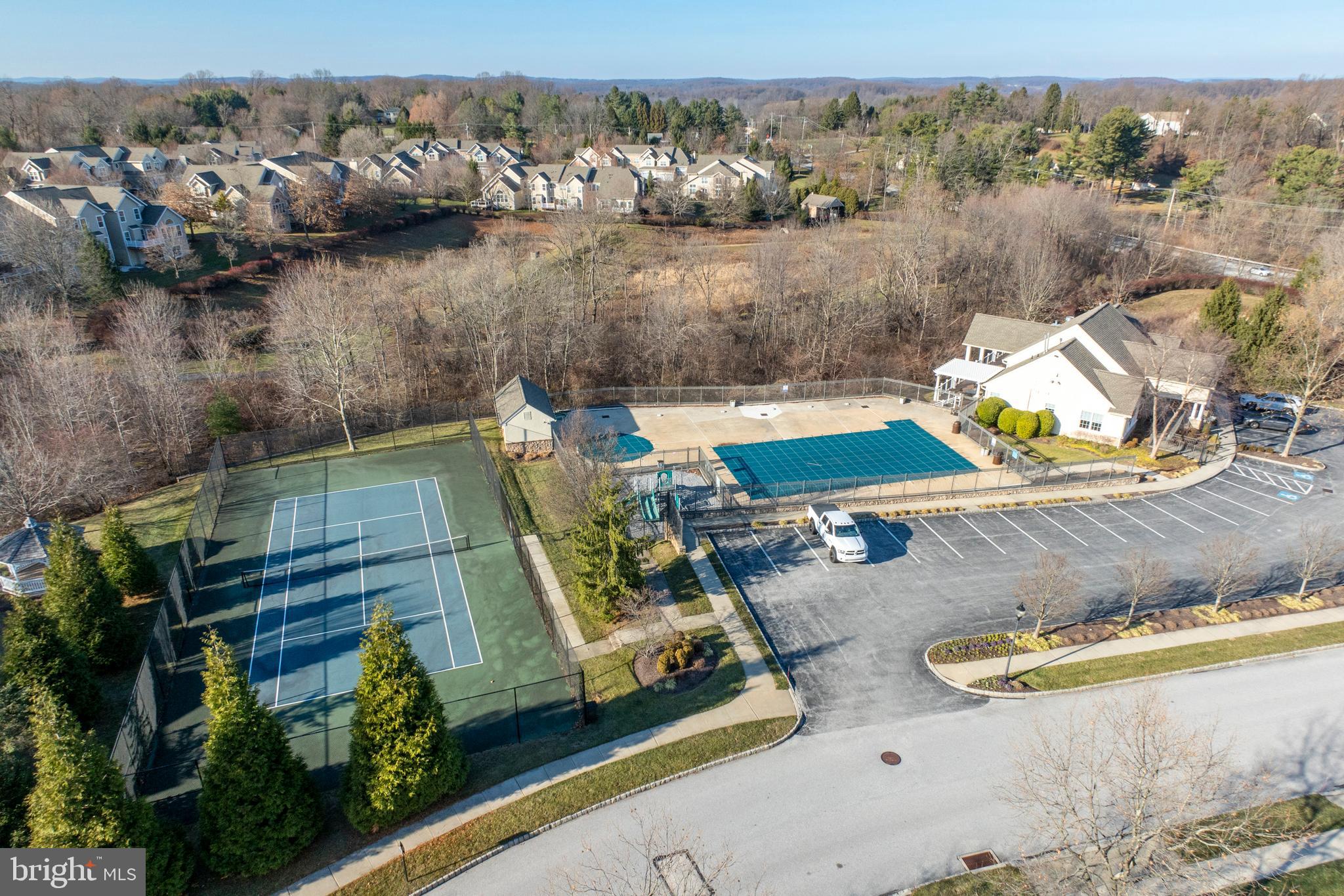 29 Ashtree Lane Malvern, PA 19355 - Photo 37 of 39 an aerial view of a house with a swimming pool