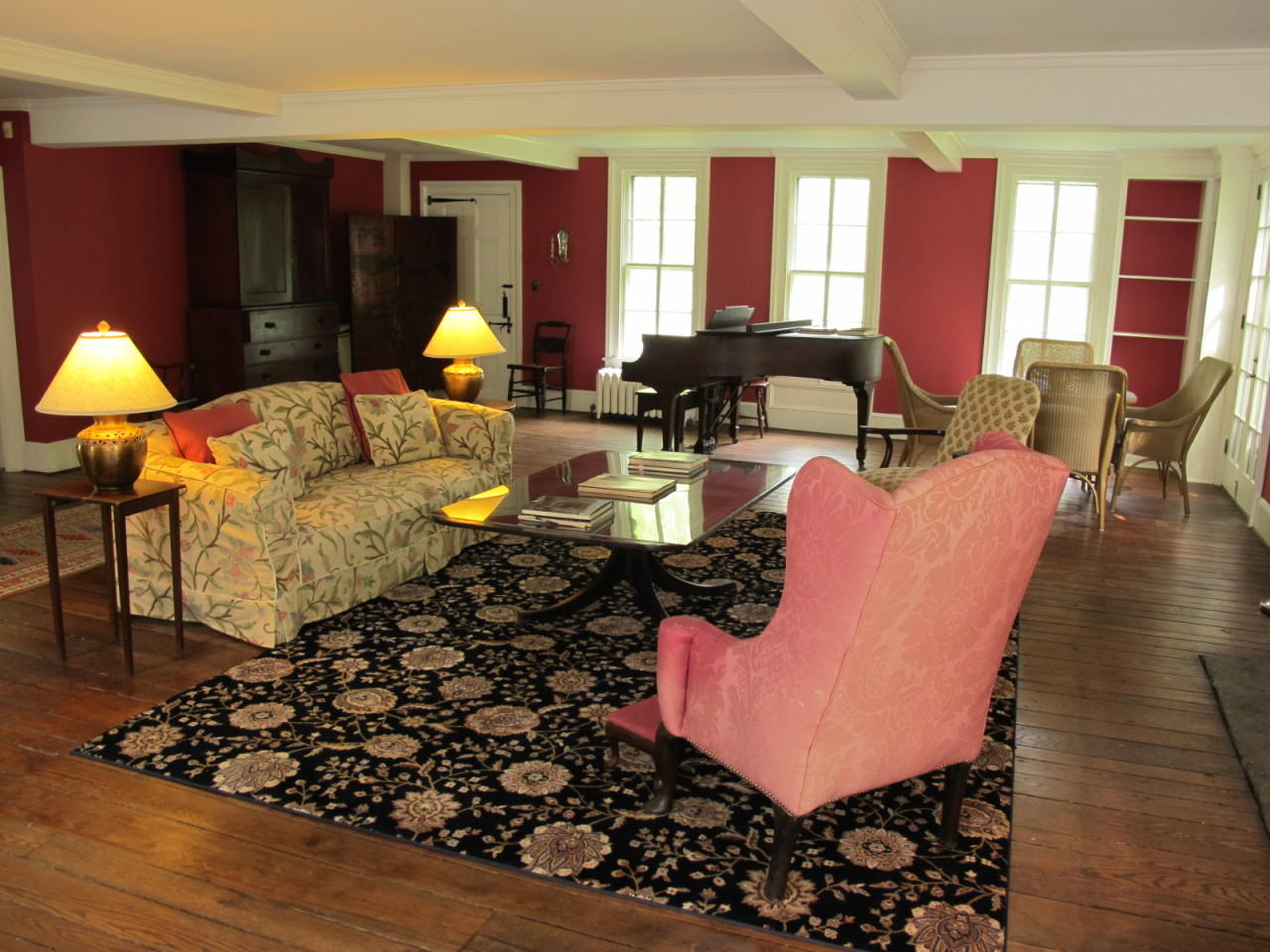 280 Rosebrook Road New Canaan, CT 06840 - Photo 8 of 12 a living room filled with furniture window and wooden floor