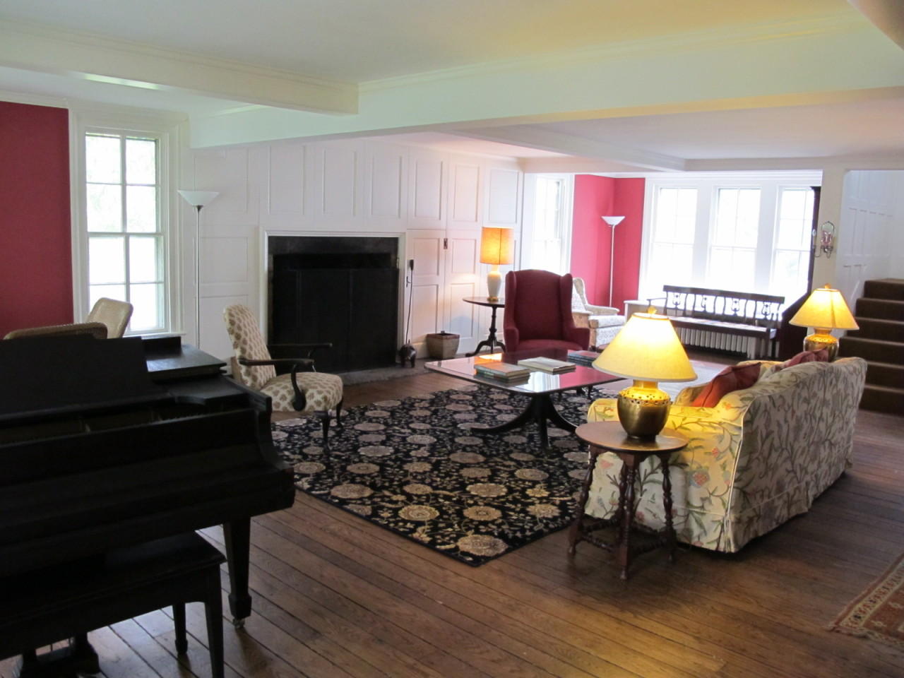 280 Rosebrook Road New Canaan, CT 06840 - Photo 9 of 12 a living room with furniture and a flat screen tv