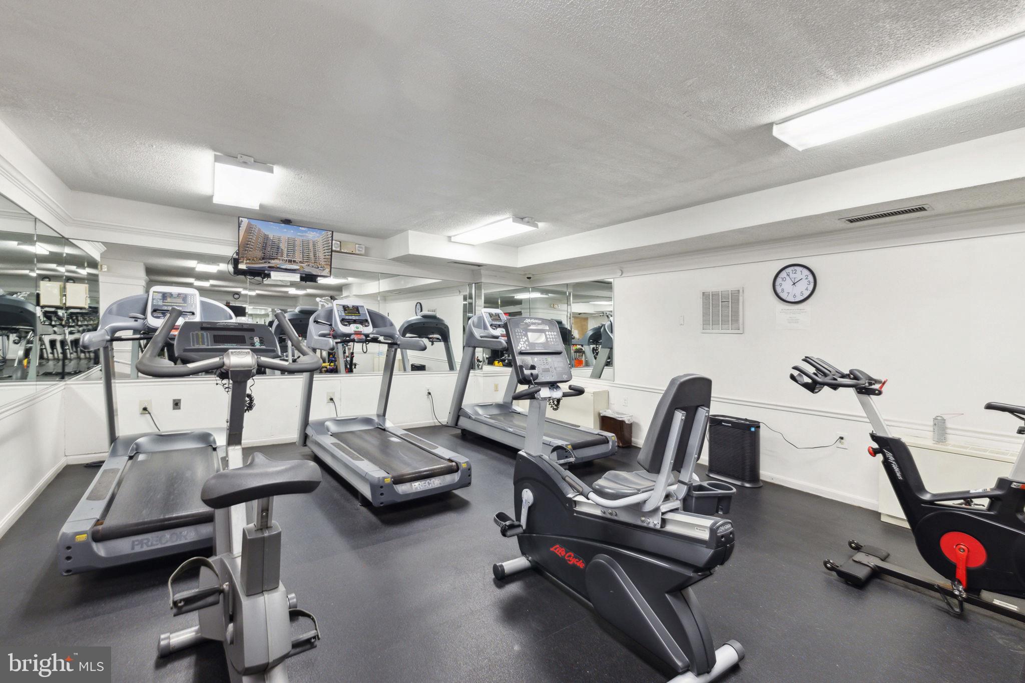 3001 Veazey Street Northwest, Unit 116 Washington, DC 20008 - Photo 32 of 40 a view of a room with gym equipment