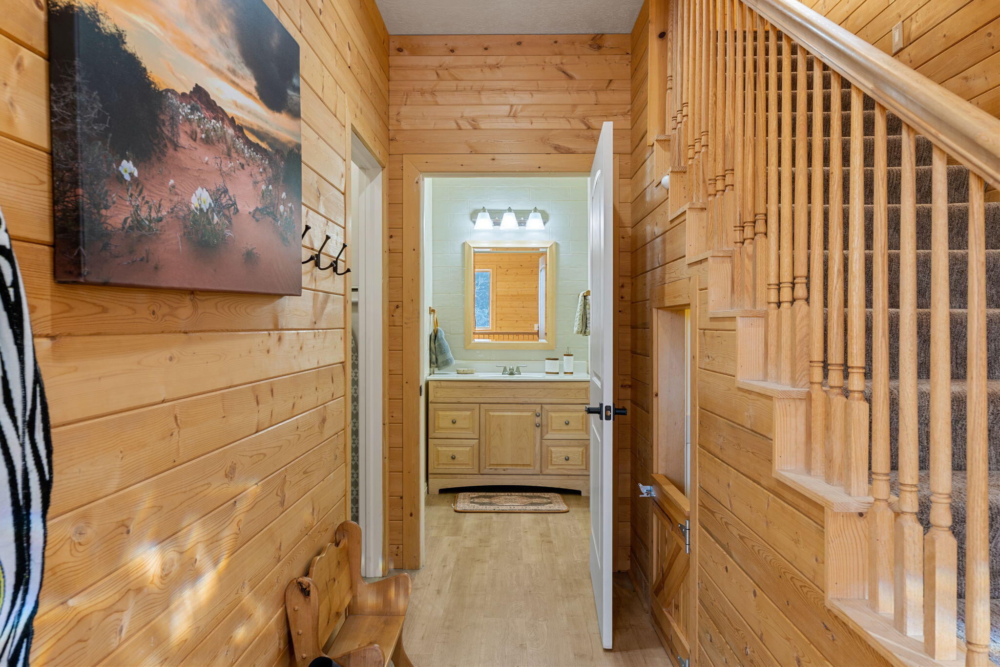 327 Aoki Michi Brian Head, UT 84719 - Photo 43 of 87 Main Entry / Mudroom looking into the Sauna