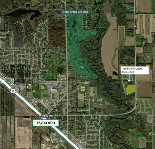 $850,000 | Xxx Xxx 35th Se & Kings Lane, Becker, MN 55308