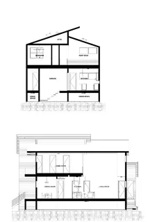 a view of a kitchen with wooden floor