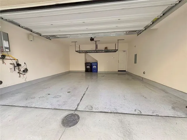 a view of a garage