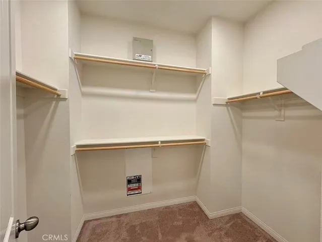 a close view of closet