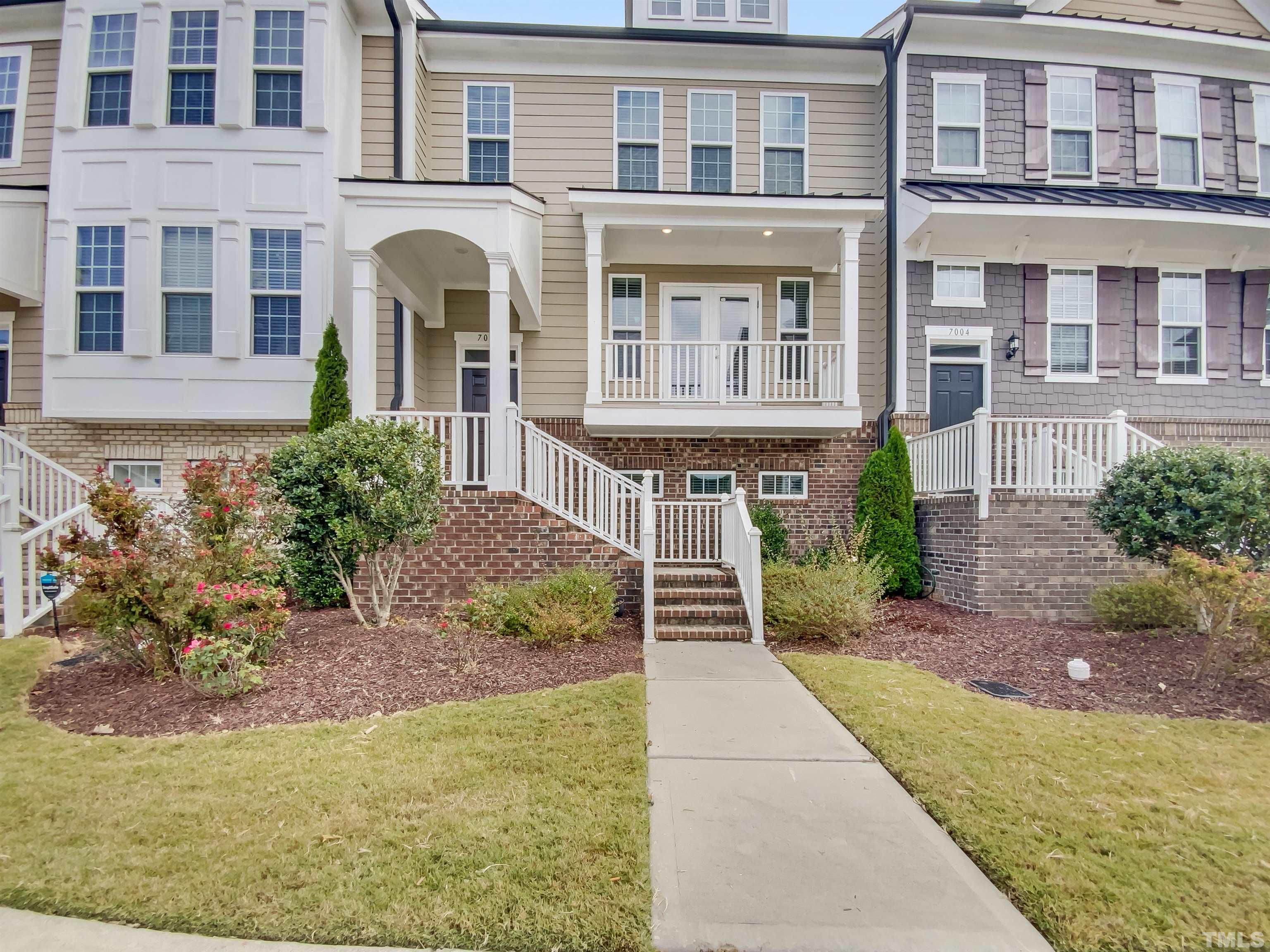 a front view of a house