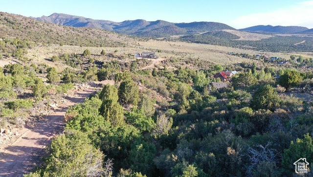 515 South Oakridge Road Pine Valley, UT 84781 - Photo 2 of 23 Aerial overview of property's location with a mountainous background