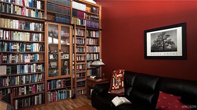 a book shelf with a book shelf