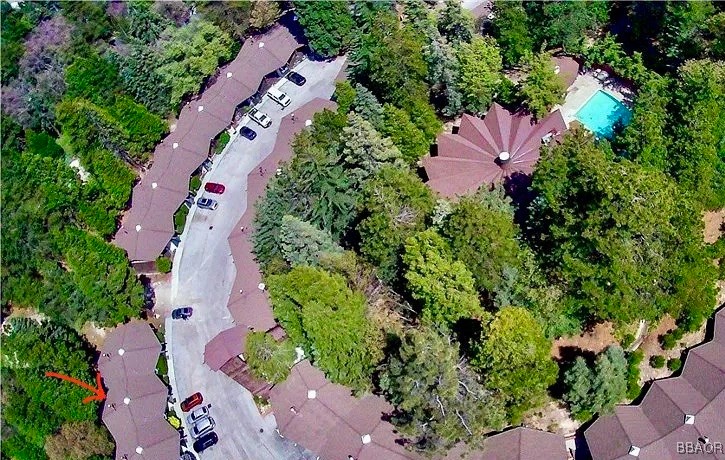 872 Sierra Vista Drive, Unit 9 Twin Peaks, CA 92391 - Photo 23 of 23 an aerial view of house with yard