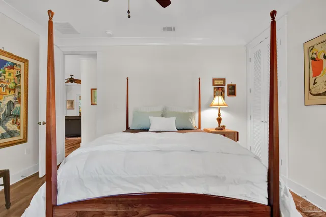 an aerial view of house with yard and outdoor seating