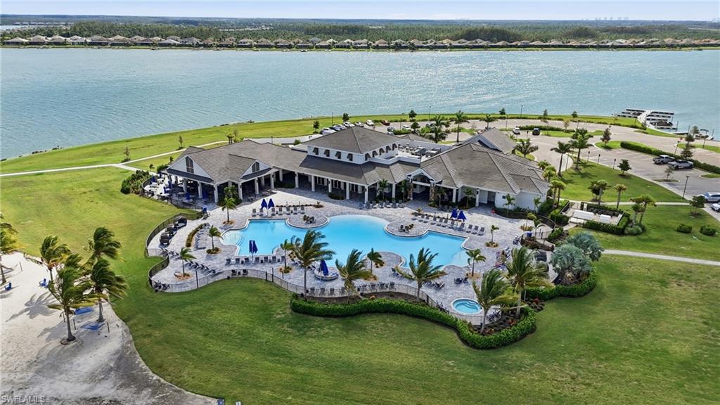 15194 Blue Bay Circle Fort Myers, FL 33913 - Photo 48 of 50 an aerial view of a house with outdoor space and lake view