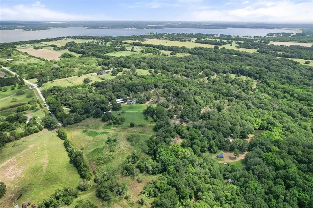 a view of a city with an outdoor space