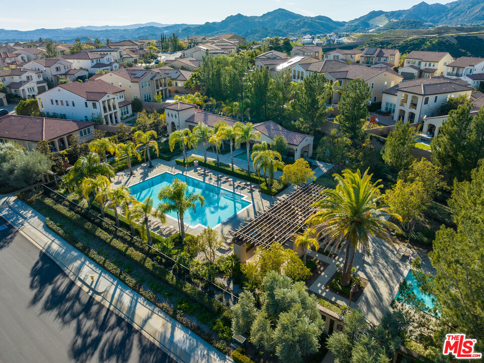 12015 North Ricasoli Way Porter Ranch, CA 91326 - Photo 67 of 68 an aerial view of residential house and outdoor space