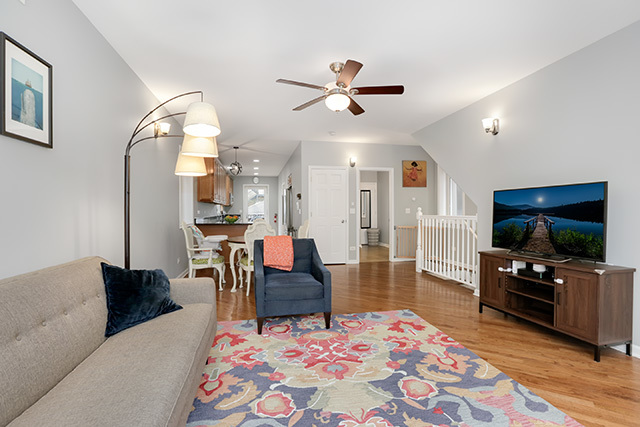 1731 South Ruble Street, Unit 1 Chicago, IL 60616 - Photo 5 of 25 a living room with furniture and a flat screen tv