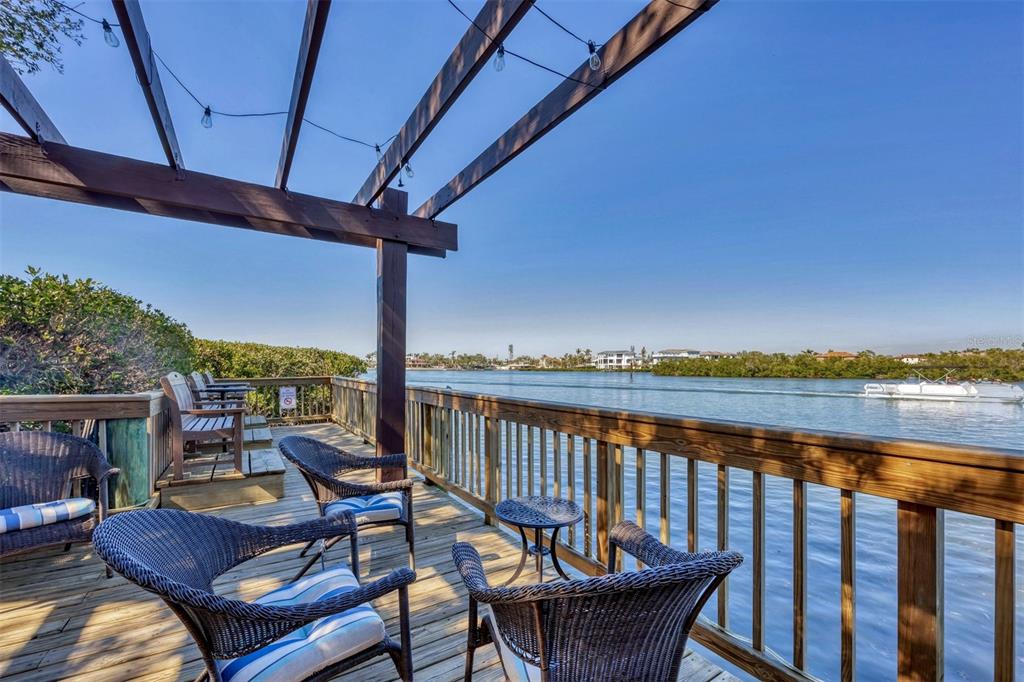 6285 Midnight Pass Road, Unit 403 Sarasota, FL 34242 - Photo 37 of 51 a view of a balcony with lake view and mountain view