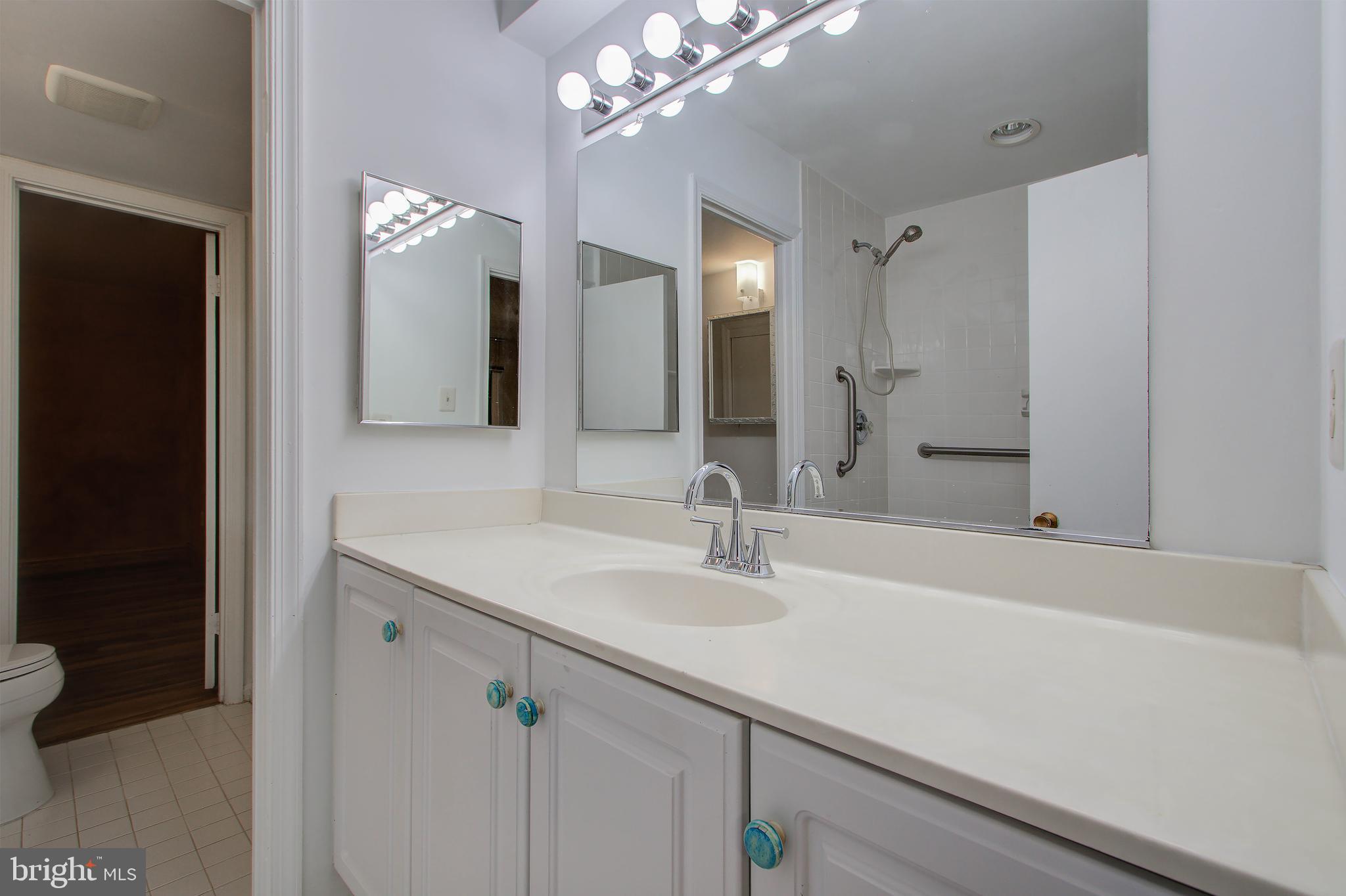 11024 Saffold Way Reston, VA 20190 - Photo 32 of 50 a bathroom with a sink a vanity and a mirror