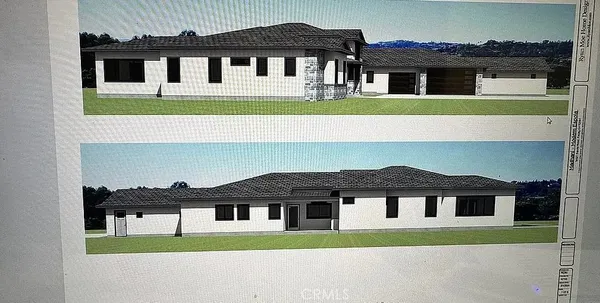 a view of a house with a small space