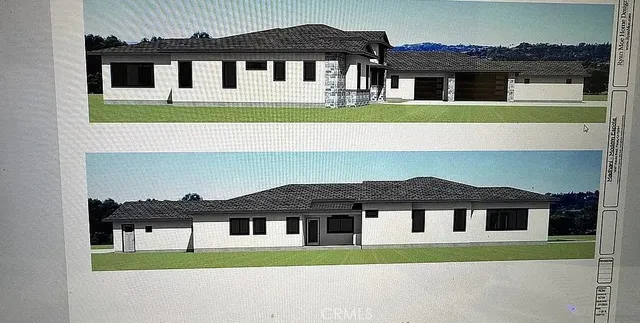 a view of a house with a small space