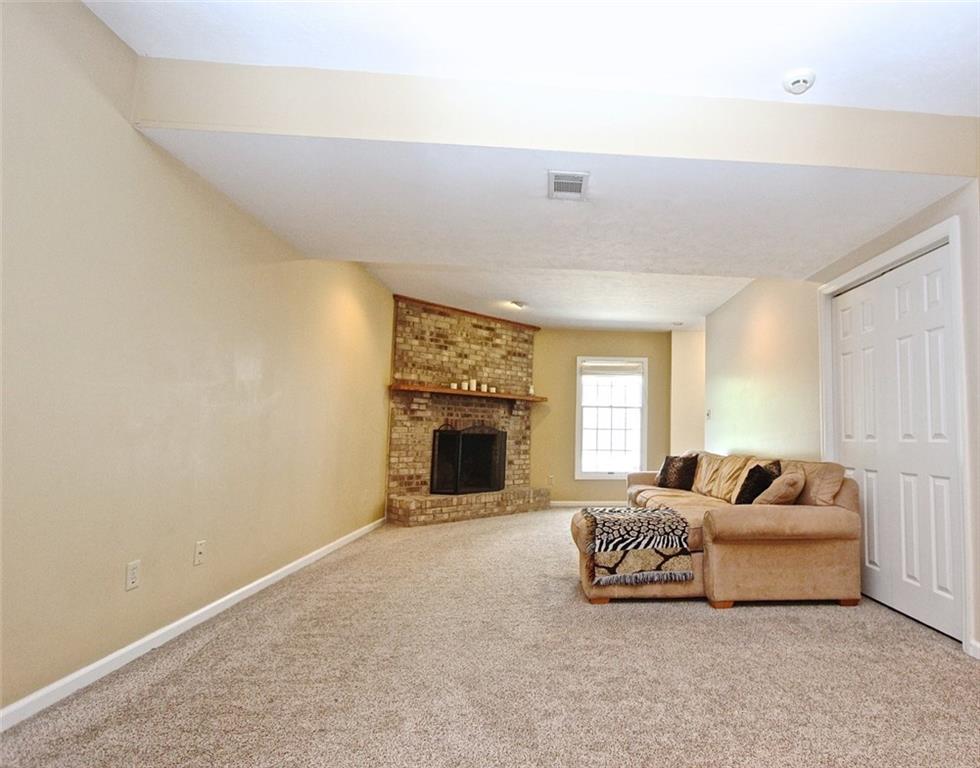 123 Bower Hill Road Venetia, PA 15367 - Photo 15 of 23 Downstairs family room with wood burning fireplace!