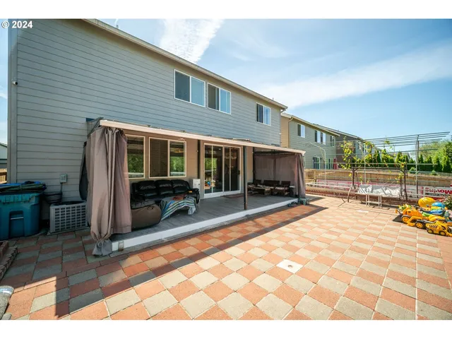 a view of swimming pool with seating space
