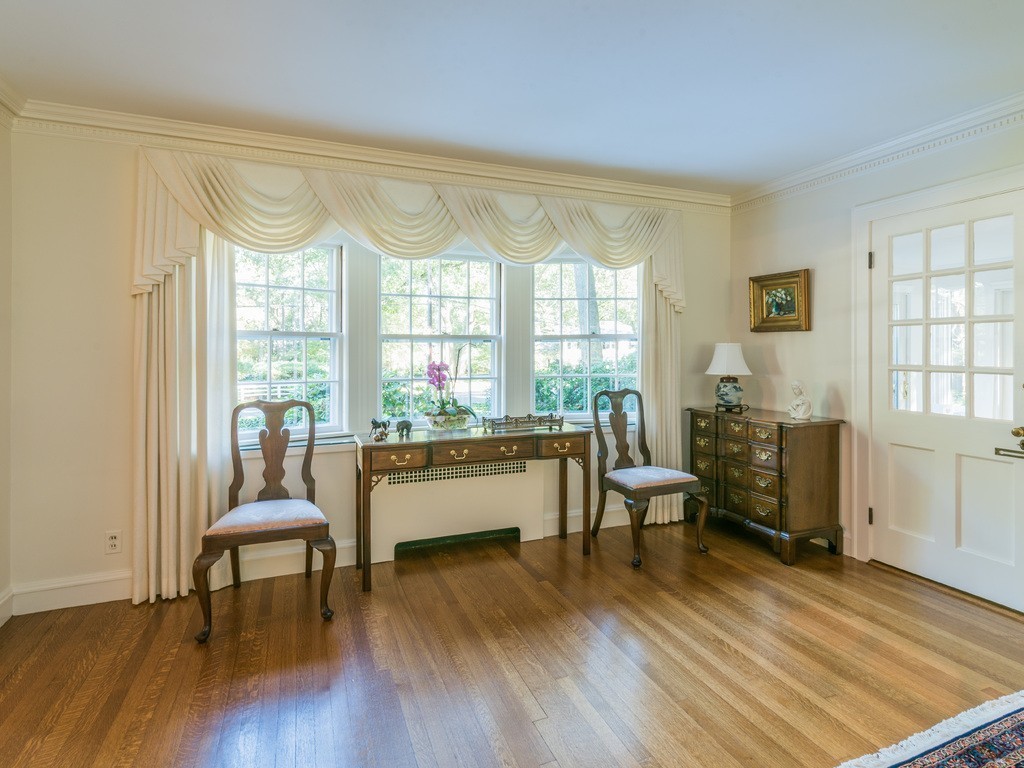 80 Dean Road Weston, MA 02493 - Photo 8 of 28 a living room with furniture and a wooden floor