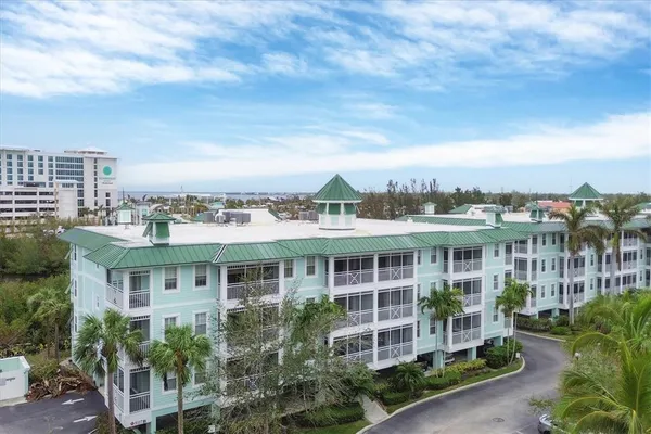 a view of a city that has tall buildings