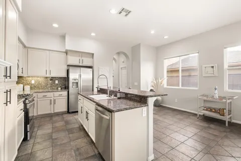 a view of balcony with furniture