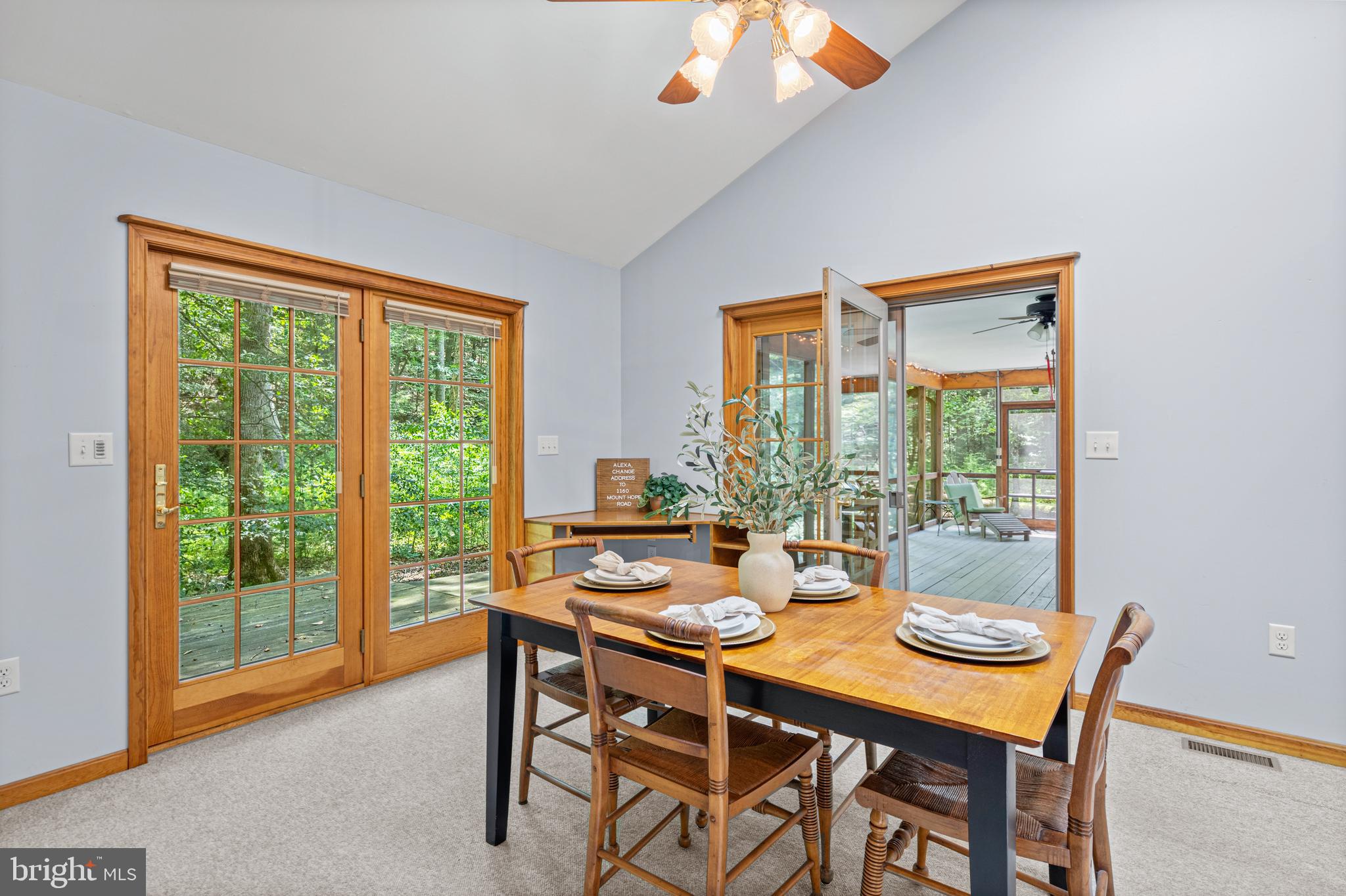 1160 Mt Hope Road Fairfield, PA 17320 - Photo 15 of 34 a view of a dining room with furniture window and outside view
