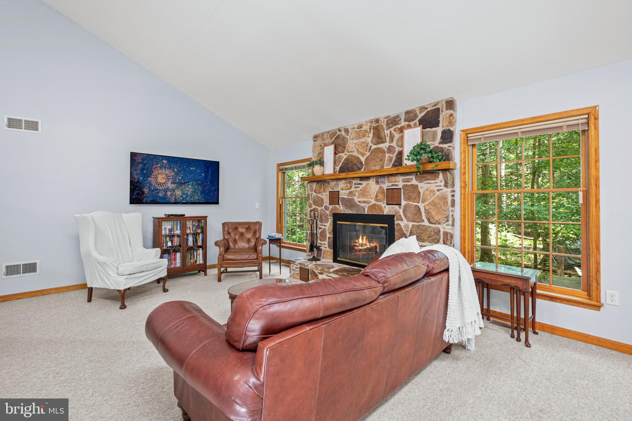 1160 Mt Hope Road Fairfield, PA 17320 - Photo 10 of 34 a living room with furniture and a fireplace
