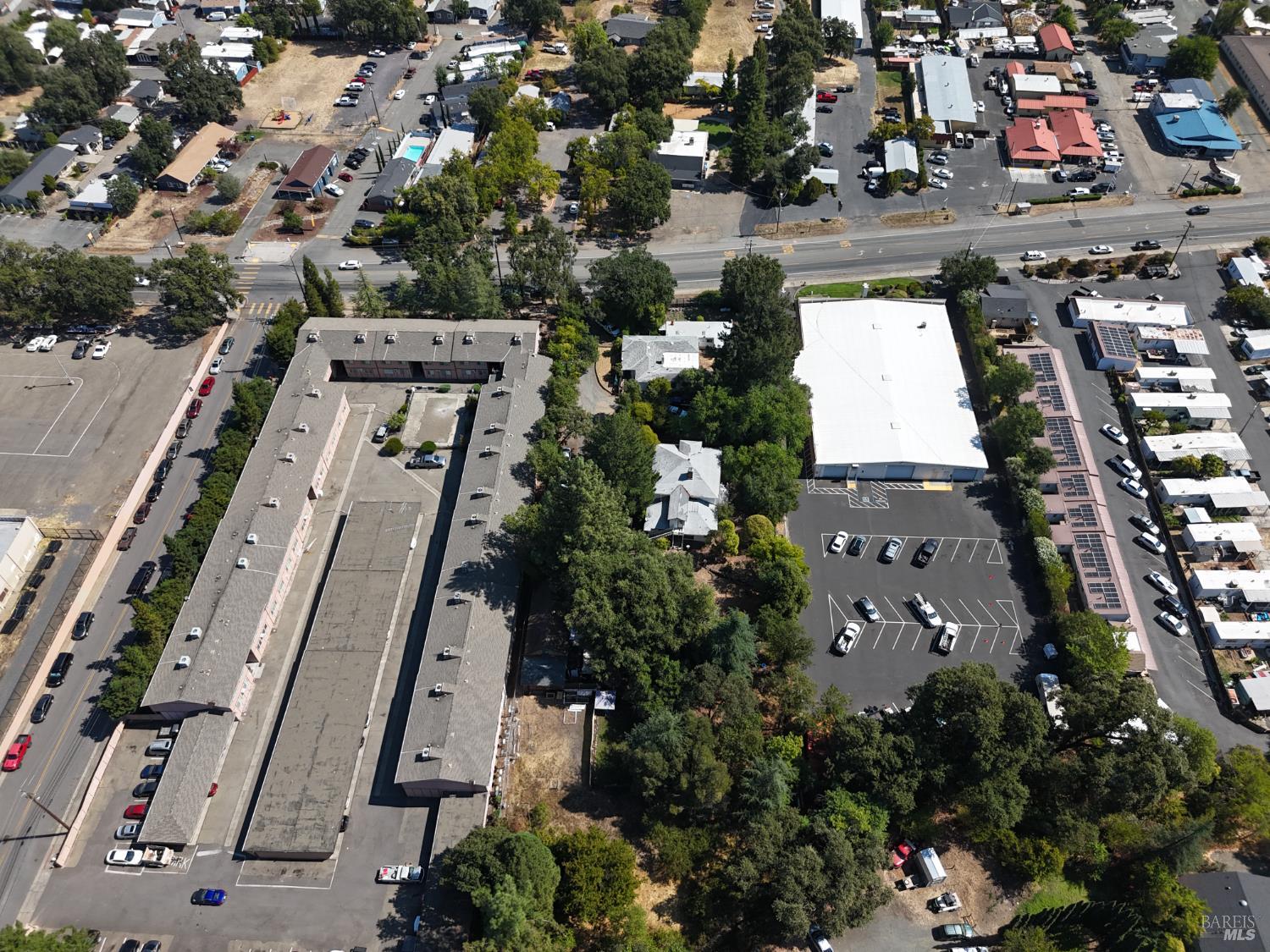 2140 South State Street Ukiah, CA 95482 - Photo 66 of 67 an aerial view of residential houses with outdoor space