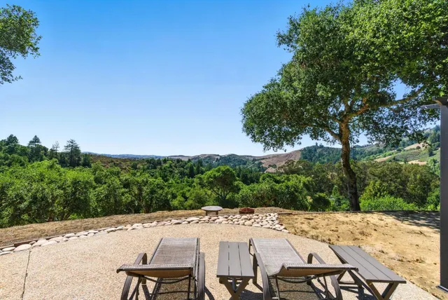 a view of an outdoor space and seating